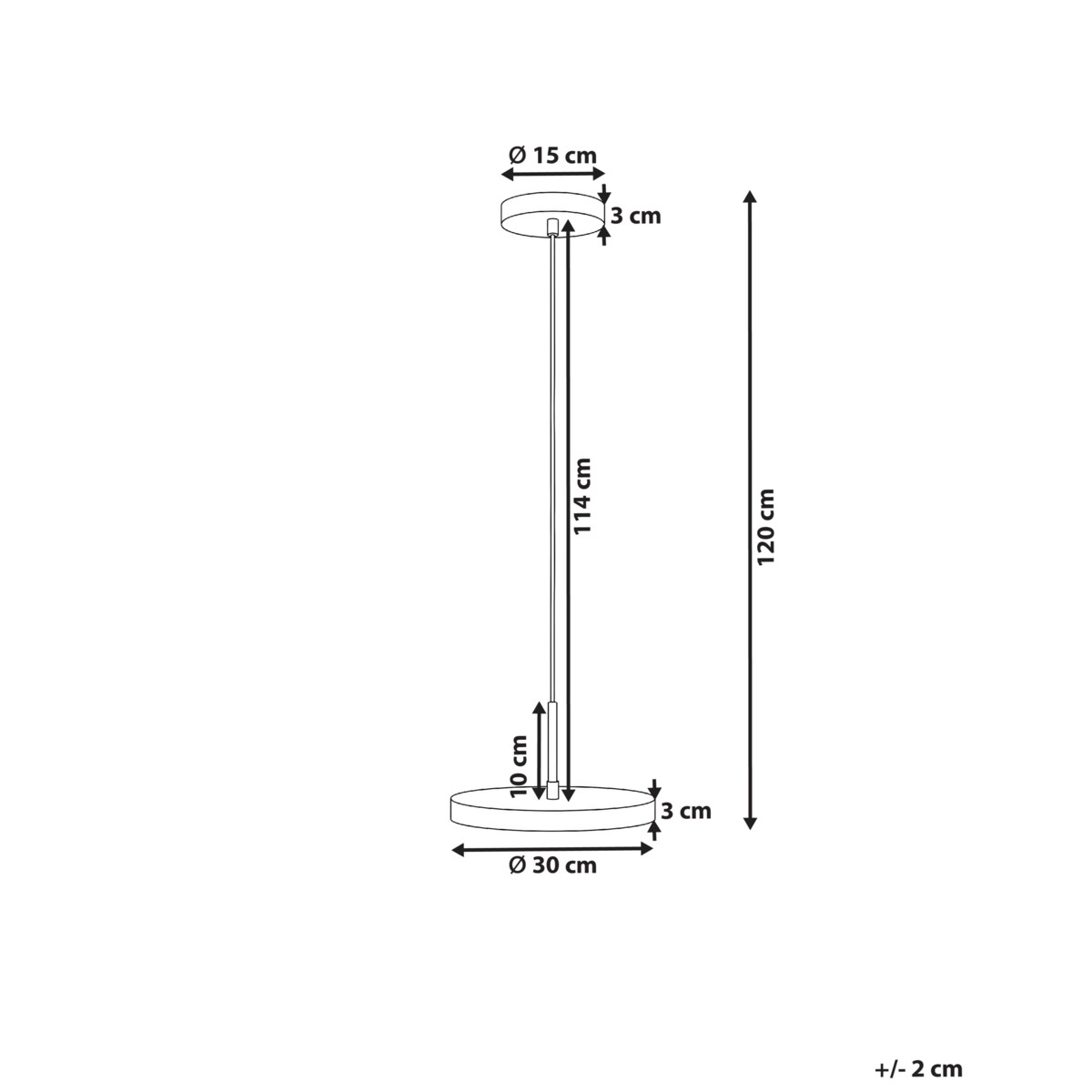 Lampa wisząca LED EVENLODE Metal Biały