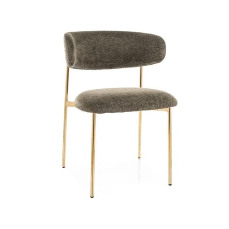 Krzesło tapicerowane ELTON RAVEN oliwkowe