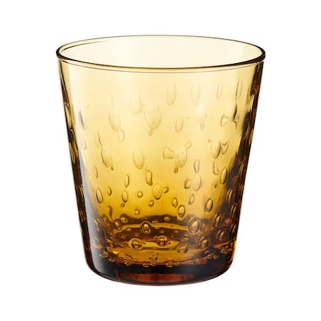 VILLA ITALIA Szklanka bursztynowa 350 ml TEARS