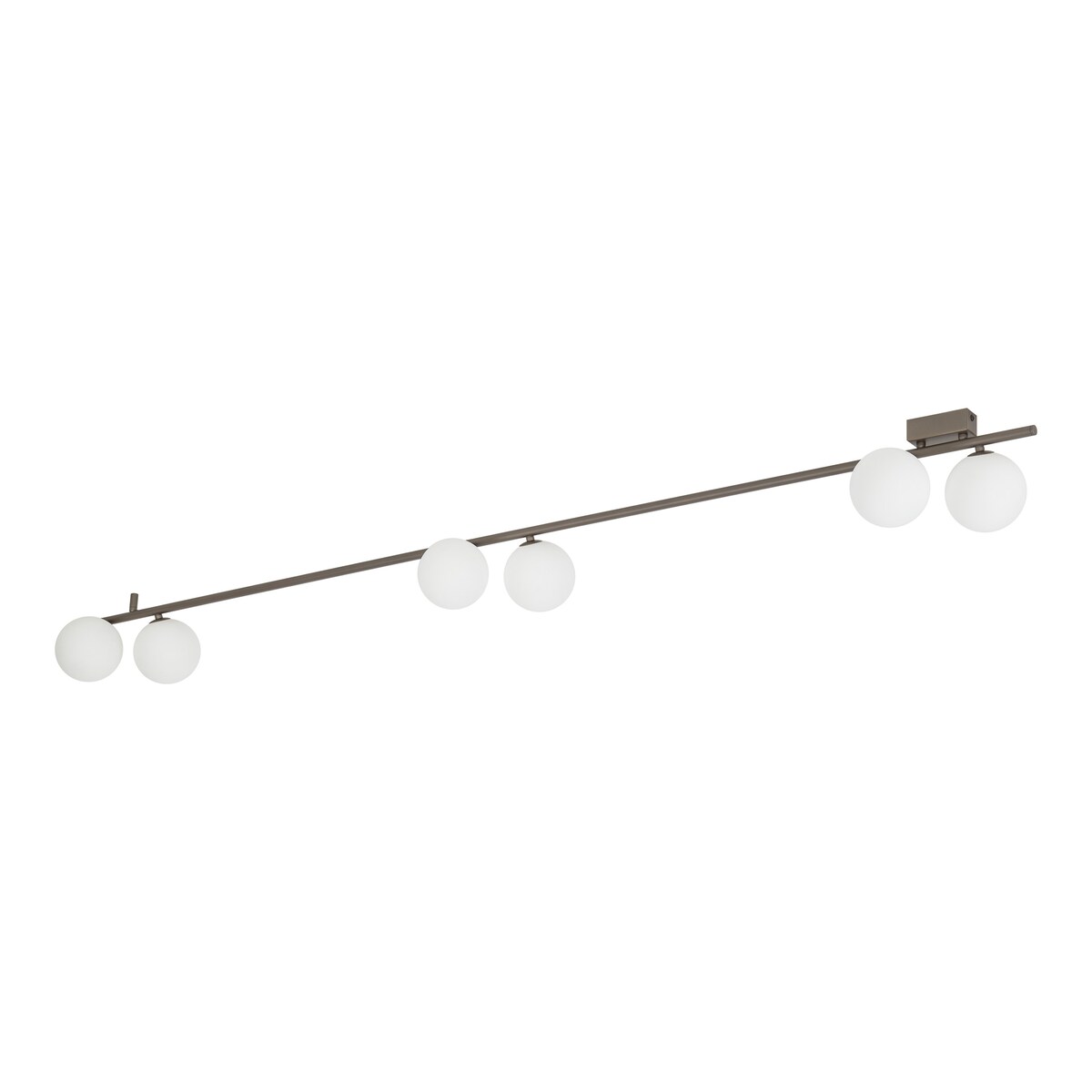 Lampa sufitowa TK Lighting IMELO New Brown 11332 6xG9 200 cm brązowa białe kule na listwie