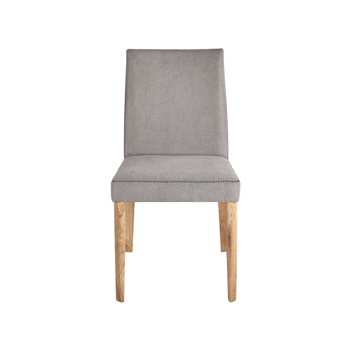 Zestaw 2 krzeseł do jadalni szary PHOLA