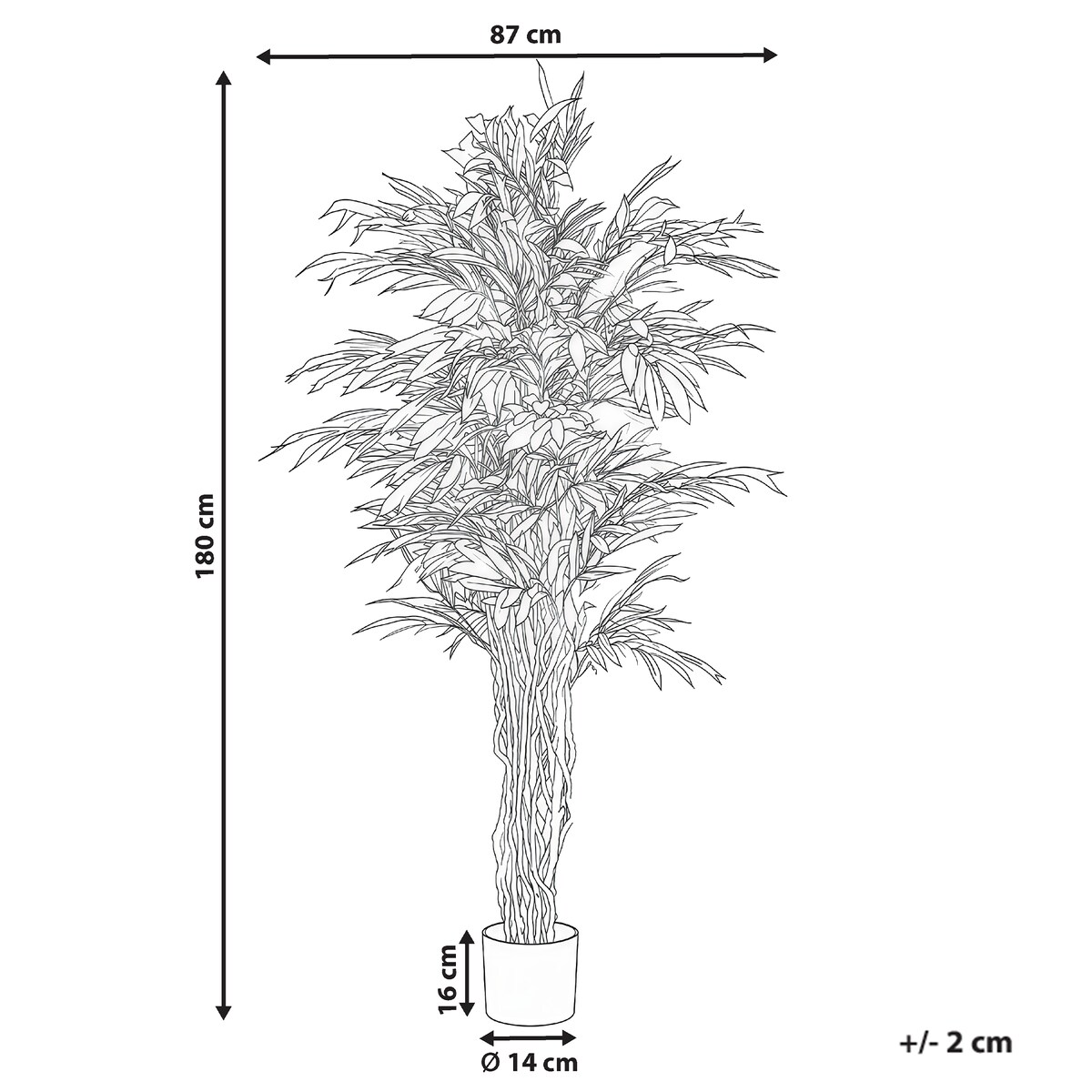 Sztuczna roślina WILLOW TREE 180 cm