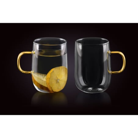 PETER Komplet 2 kubków termicznych 400ml 10.5x7.2xh11cm szare