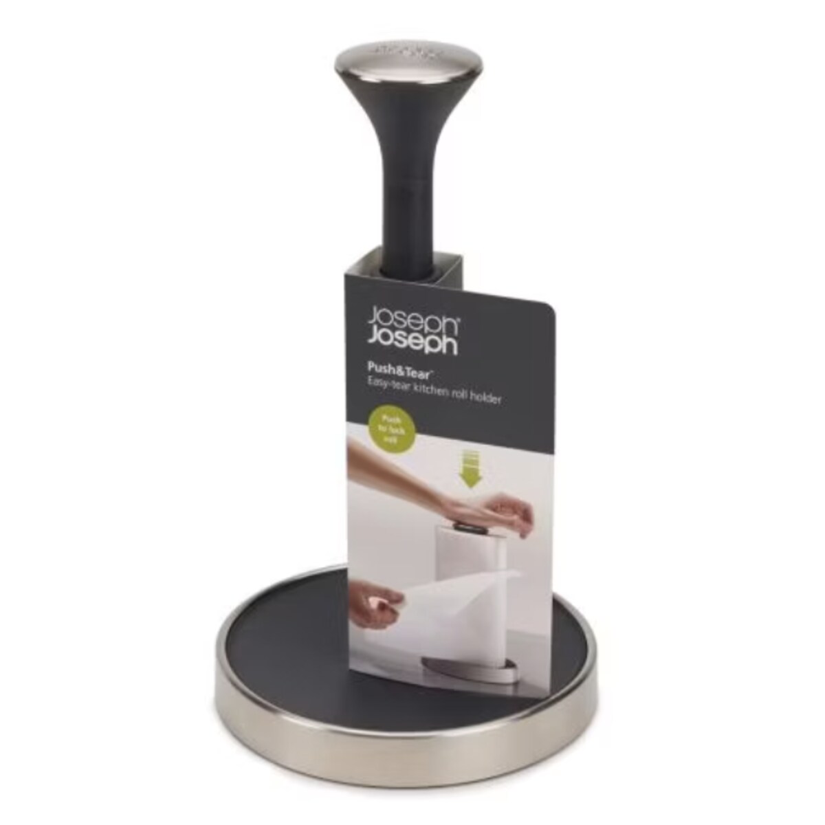 Stojak na ręcznik papierowy Push&Tear, 28 x 16 cm, Joseph Joseph