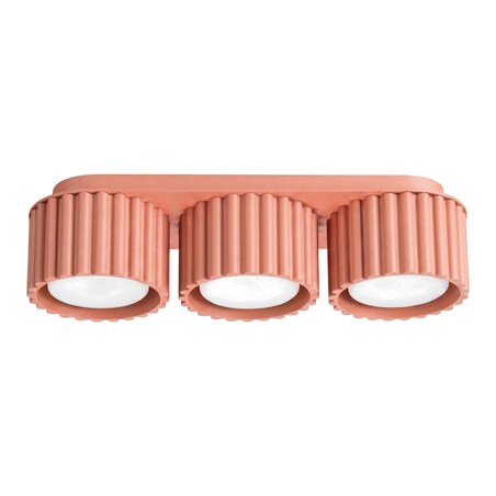 Plafon AURA 3 brzoskwiniowy Gx53