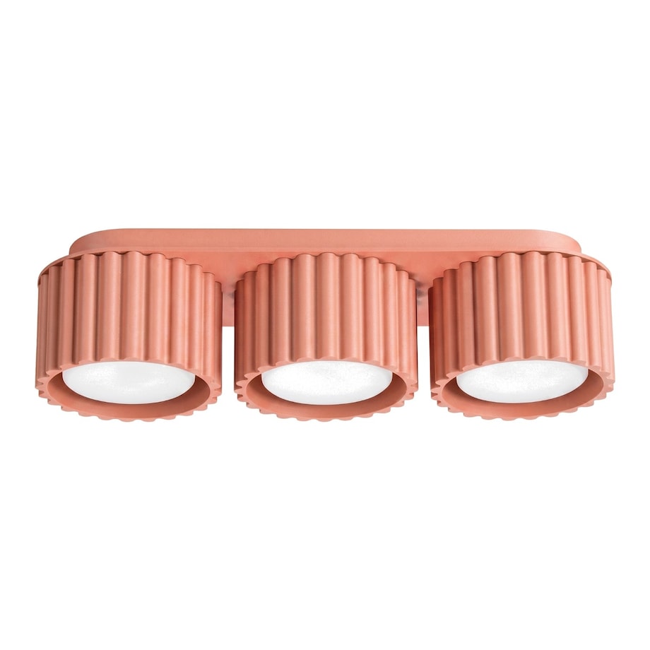 Plafon AURA 3 brzoskwiniowy Gx53