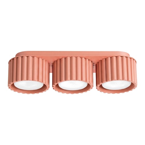 Plafon AURA 3 brzoskwiniowy Gx53
