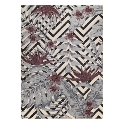 Dywan HEOS 78540 krem / bordo LIŚCIE 120x170 cm