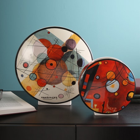 W. Kandinsky - Kręgi w kręgu - Wazon porcelanowy 30 cm - Goebel