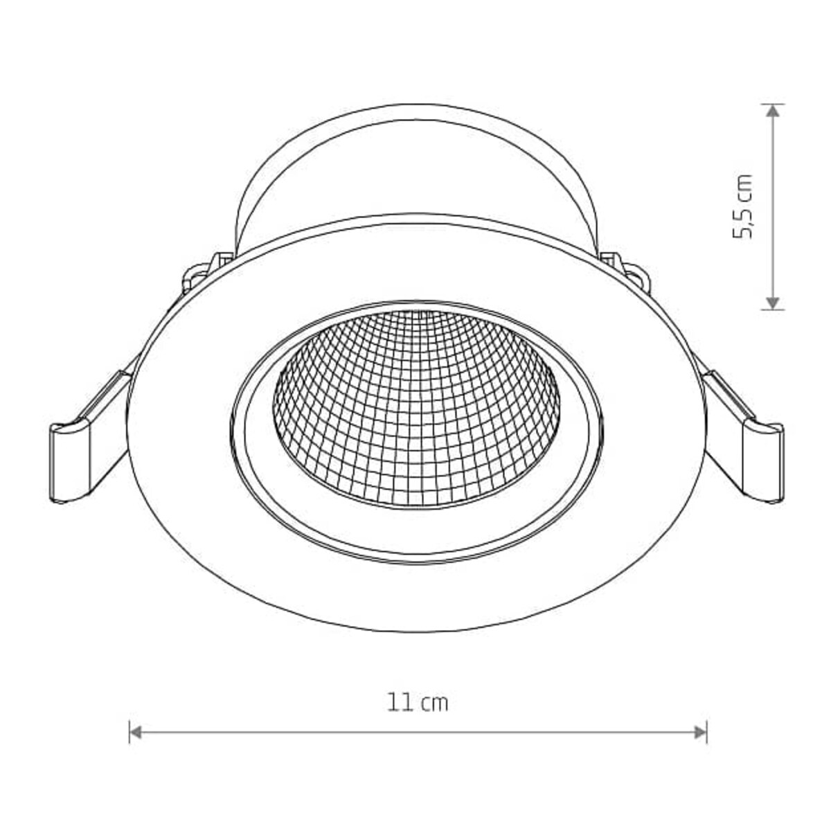 Lampa punktowa wpustowa Egina 10552 Nowodvorski LED 10W 4000K oczko biała