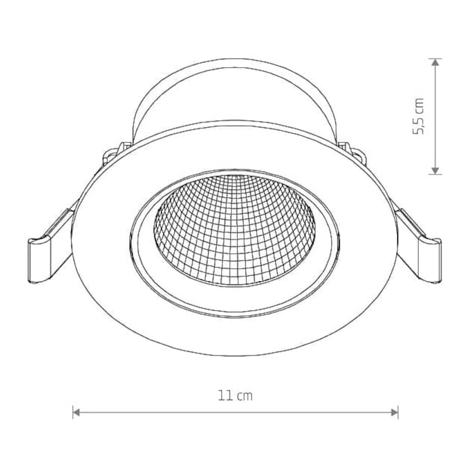 Lampa punktowa wpustowa Egina 10552 Nowodvorski LED 10W 4000K oczko biała