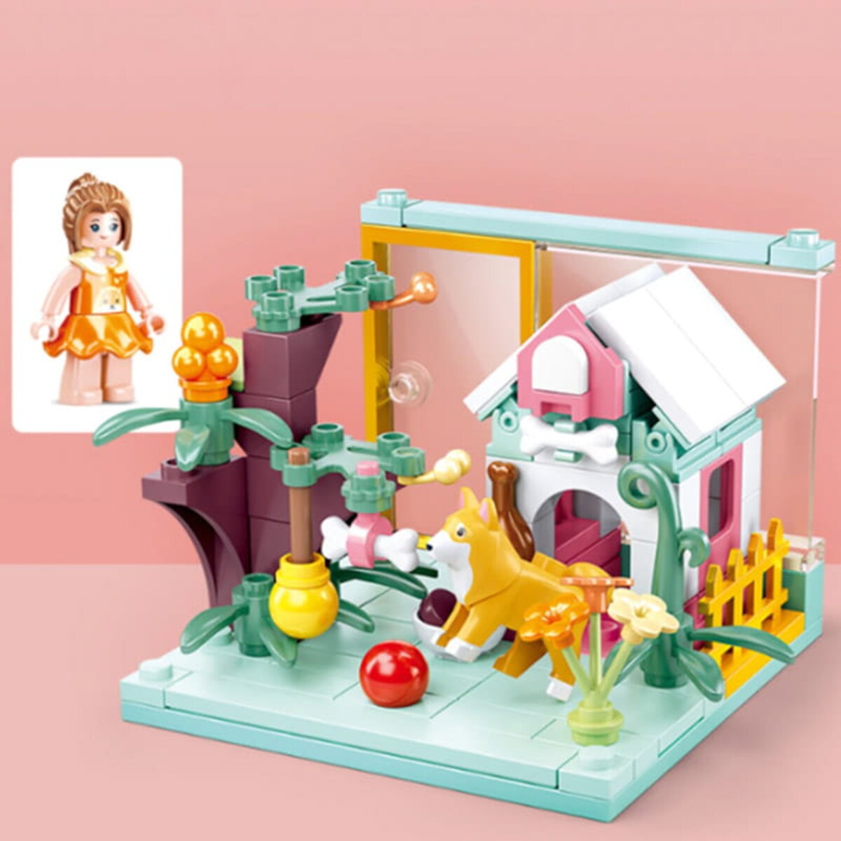 PIESEK Bella - mini pokoik klocki - Sluban - 100 elementów