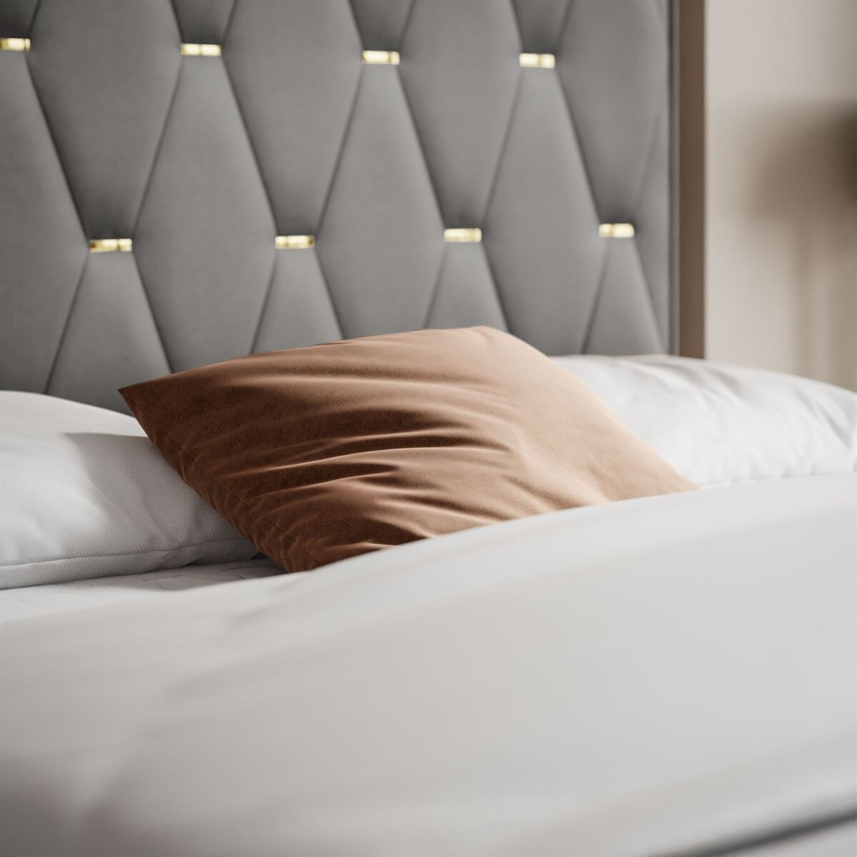 Łóżko kontynentalne IZOLDA z pojemnikiem na pościel, 160x200, RV 250, topper