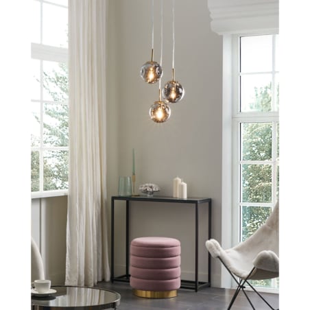 Lampa wisząca RALFES Szkło Mosiężny