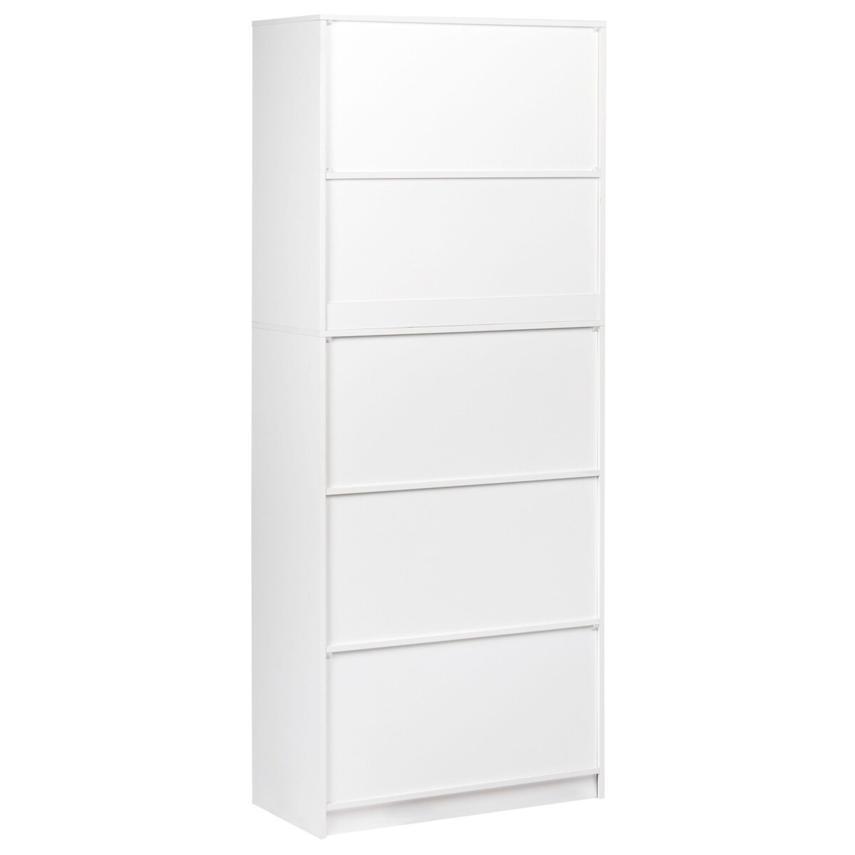 Regał 2-drzwiowy ZEHNA Szary/ biały