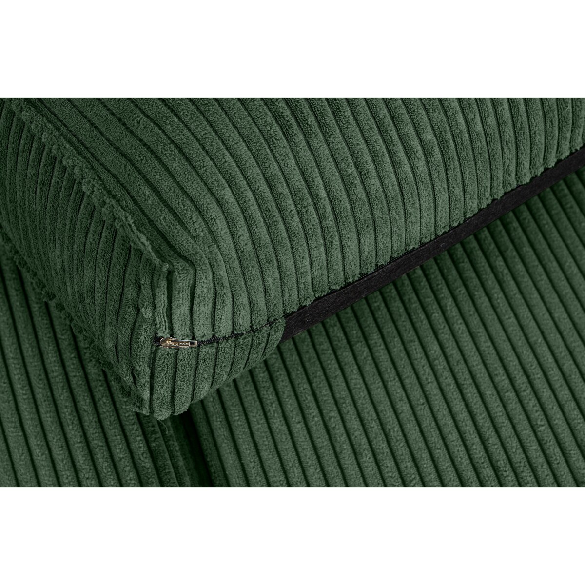 KONSIMO INVIA Sofa w stylu loft sztruks 2 osobowa w kolorze zielonym