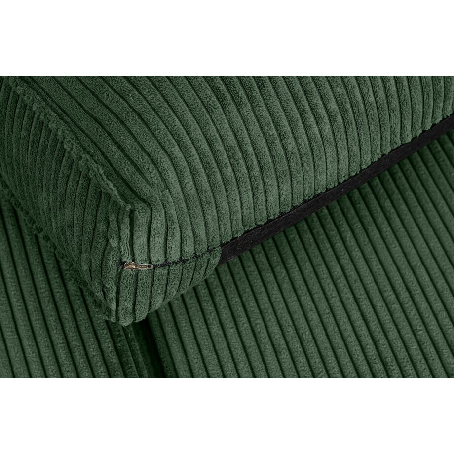 KONSIMO INVIA Sofa w stylu loft sztruks 2 osobowa w kolorze zielonym