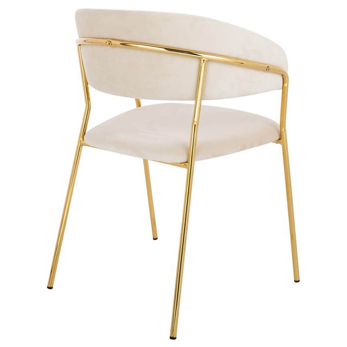 Krzesło glamour Margo KH121100121.4 eleganckie do jadalni beżowe, King Home