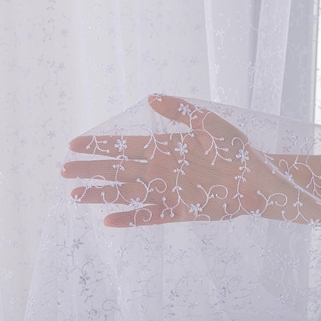 Firana na taśmie 300x245 biały ze wzorem