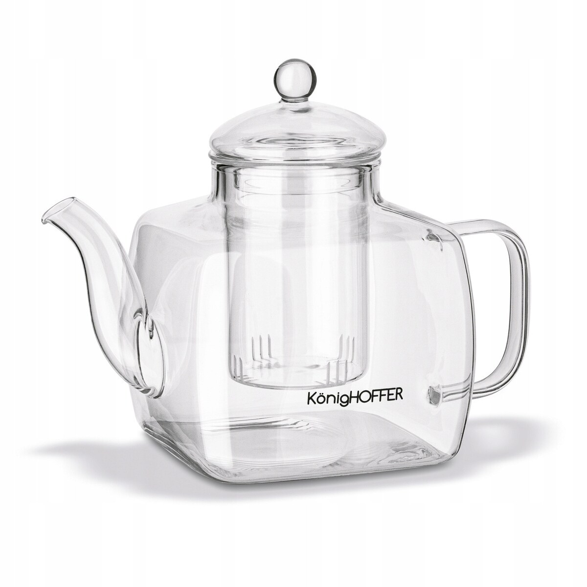 DZBANEK Z ZAPARZACZEM szklanym sitko imbryk czajnik na zioła herbatę 1,2 L