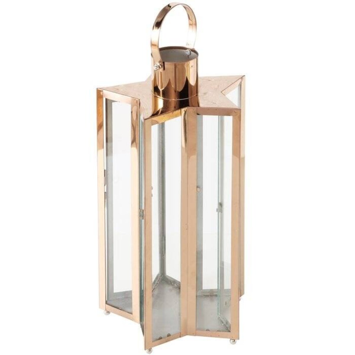 Lampion różowo-złoty gwiaździsty HOSHIZORA 41,5x22 cm