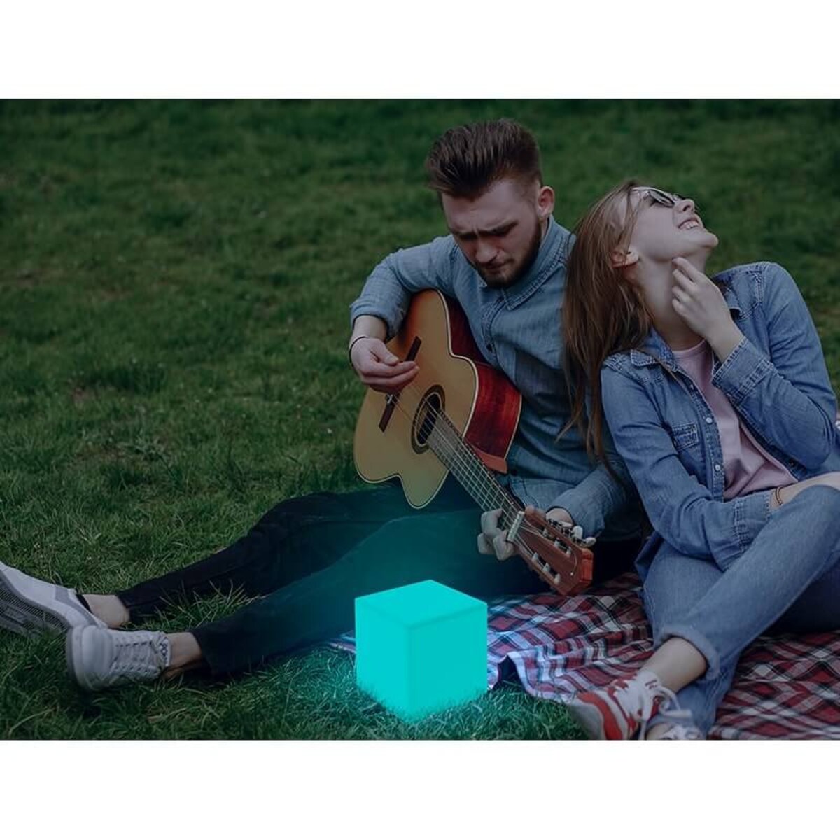 Tarasowa lampa stojąca Cuby LUMCB032SSNW King Home LED 1W 3000-6500K IP65 biała