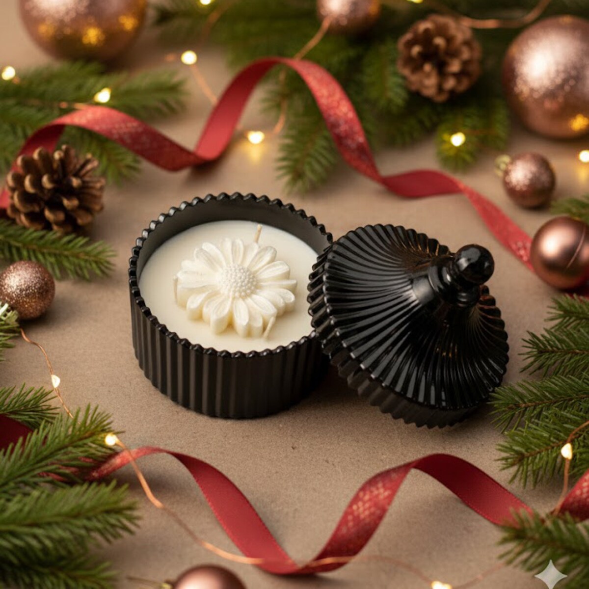 Sen o Paryżu - świeca z wosku sojowego w ozdobnym szkle