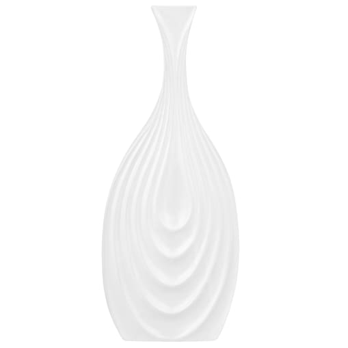 Wazon dekoracyjny THAPSUS Ceramika 39 cm Biały