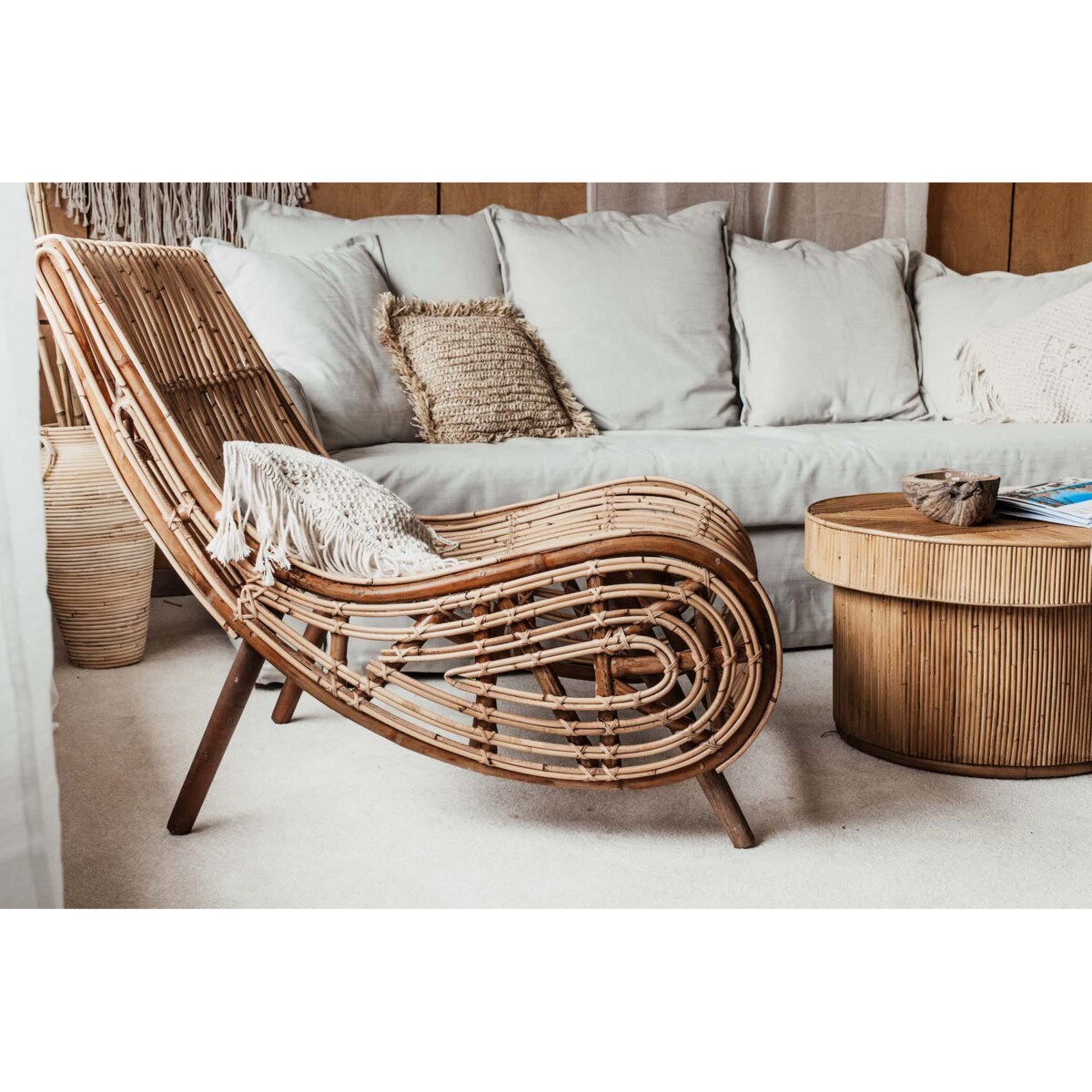 FOTEL RATTANOWY KABA