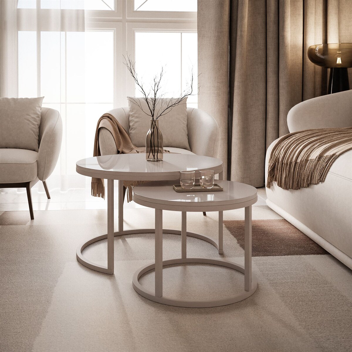 Stolik CIRI 2w1 kaszmir połysk