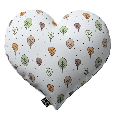 Poduszka Heart of Love, ecru-brązowy, 45x15x45cm, Magic Collection