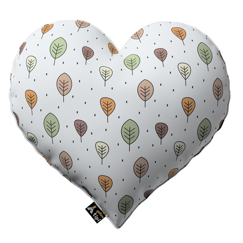 Poduszka Heart of Love, ecru-brązowy, 45x15x45cm, Magic Collection