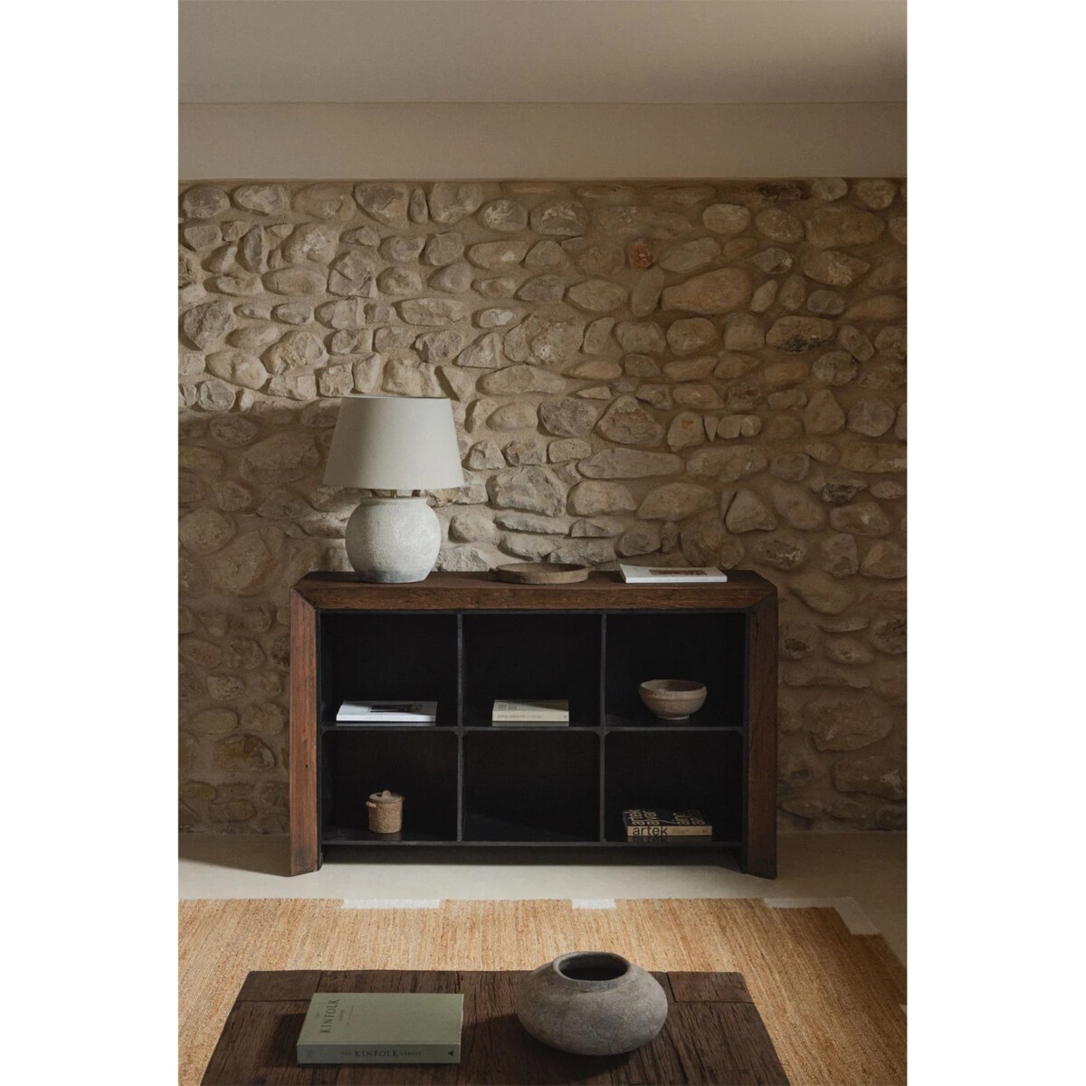 Regał z drewna z odzysku Juvira 150x45 cm