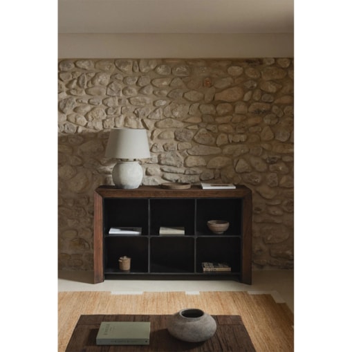 Regał z drewna z odzysku Juvira 150x45 cm