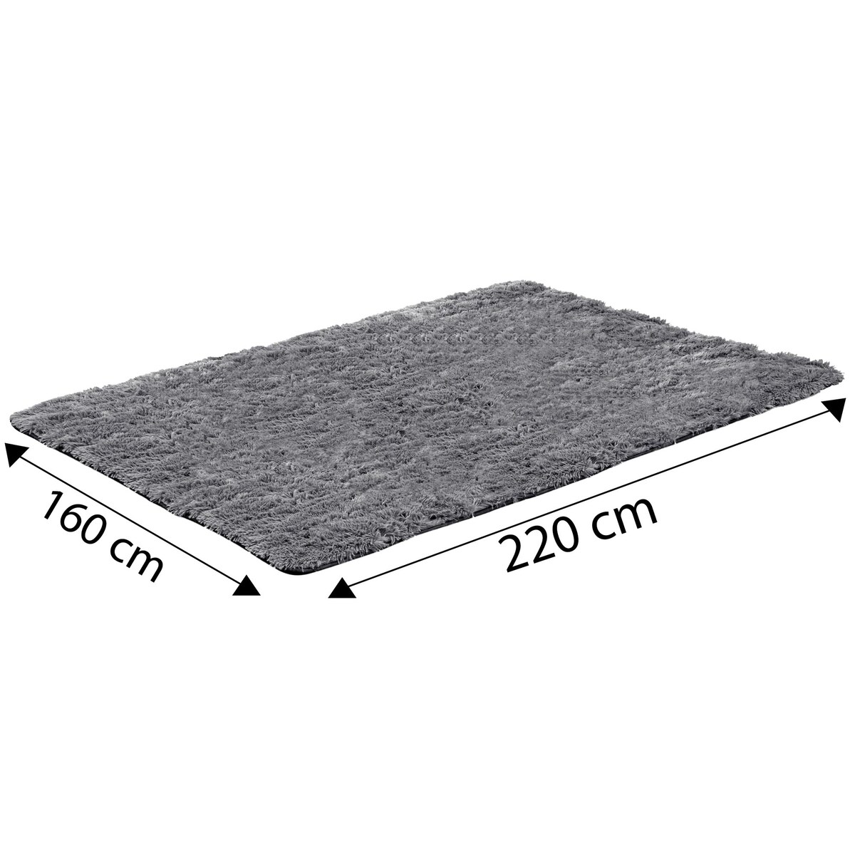 Dywan Shaggy Futrzany Pluszowy Antypoślizgowy Do Salonu Pokoju 160X220 Cm