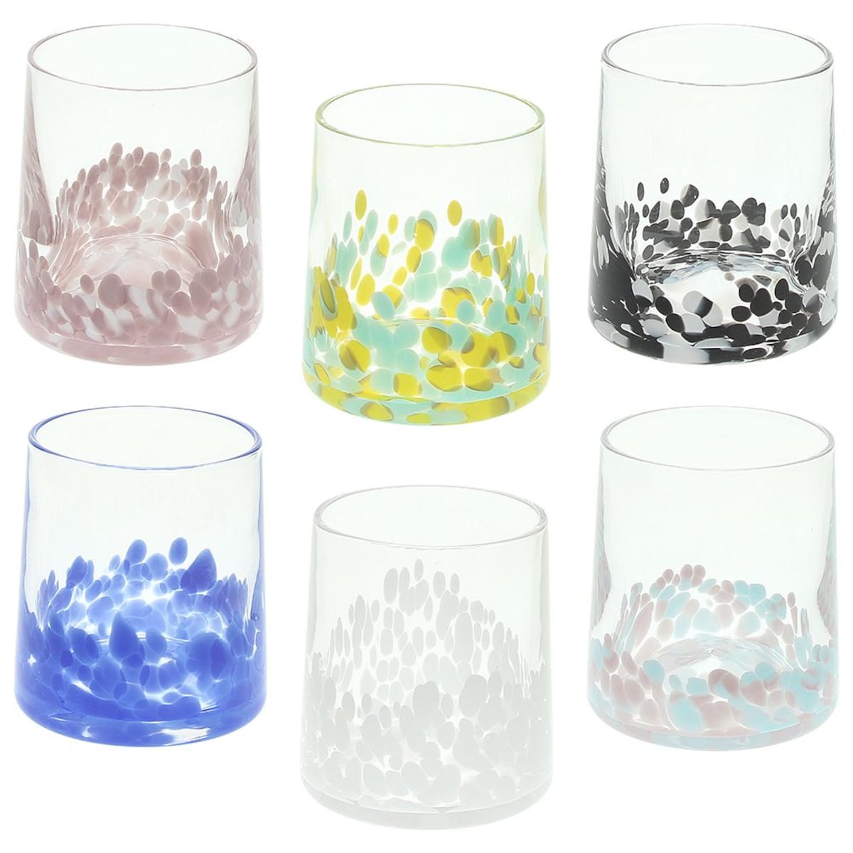 Tognana Venezia Komplet 6 Szklanek mix kolorów 300 ml