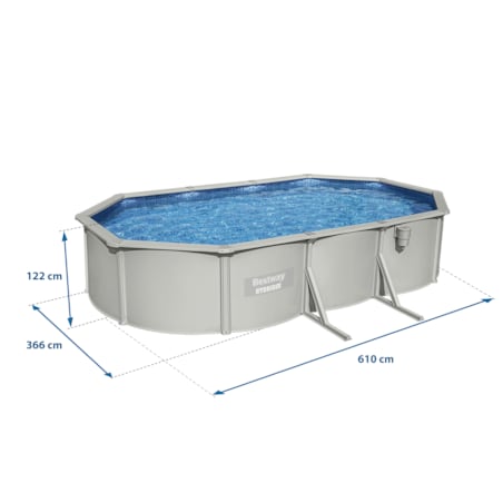 Basen stelażowy Hydrium 610x366x122 Bestway całoroczny 56369 zestaw