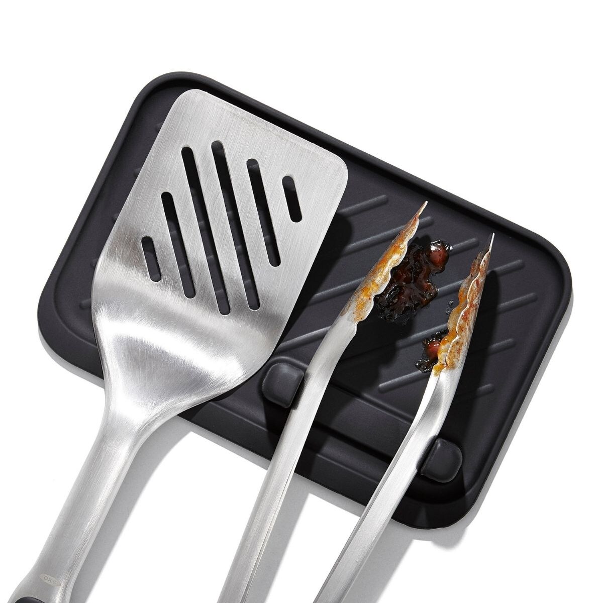 Zestaw: szczypce + stalowa łopatka do grillowania Good Grips, Oxo