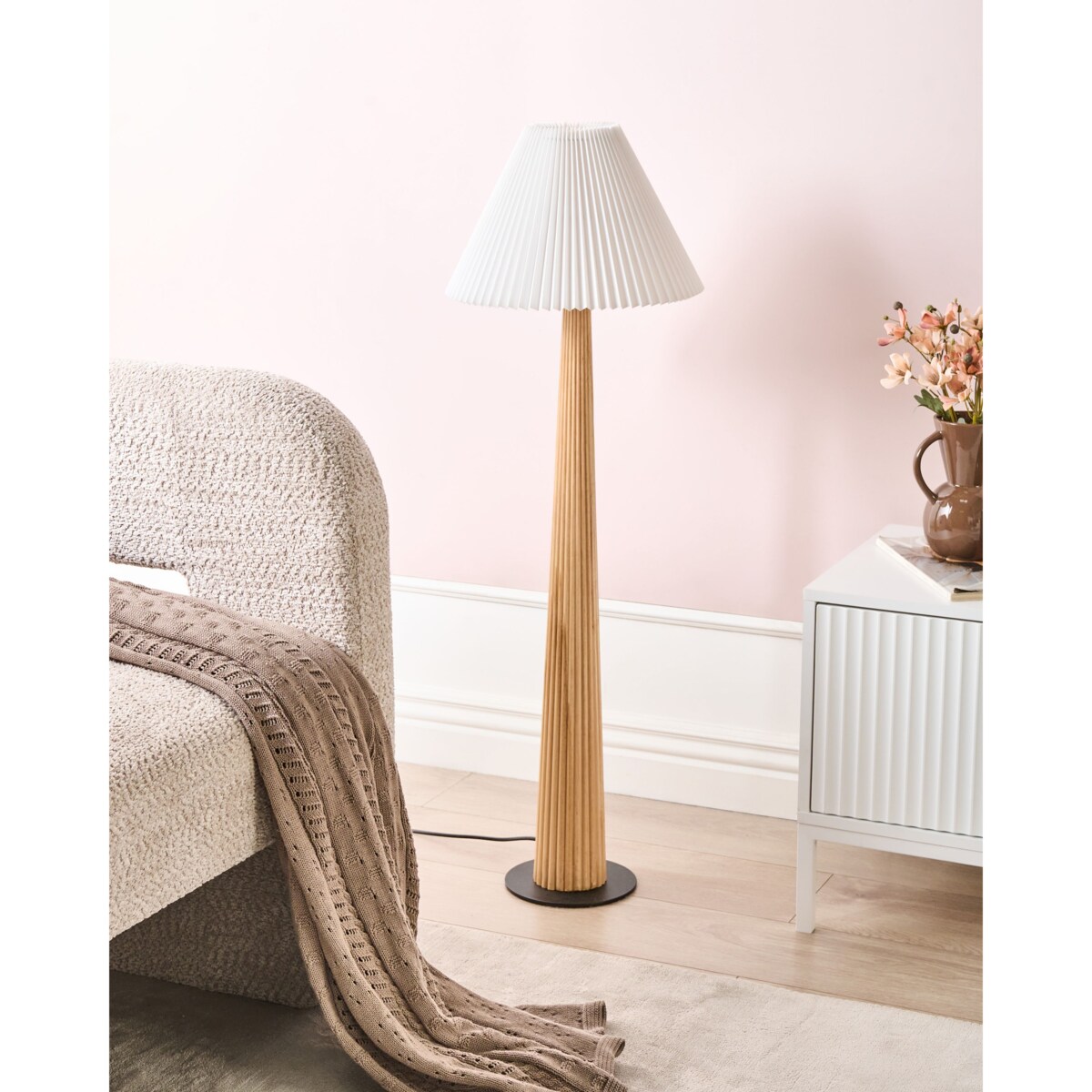 Lampa podłogowa ALIGIDE Naturalny