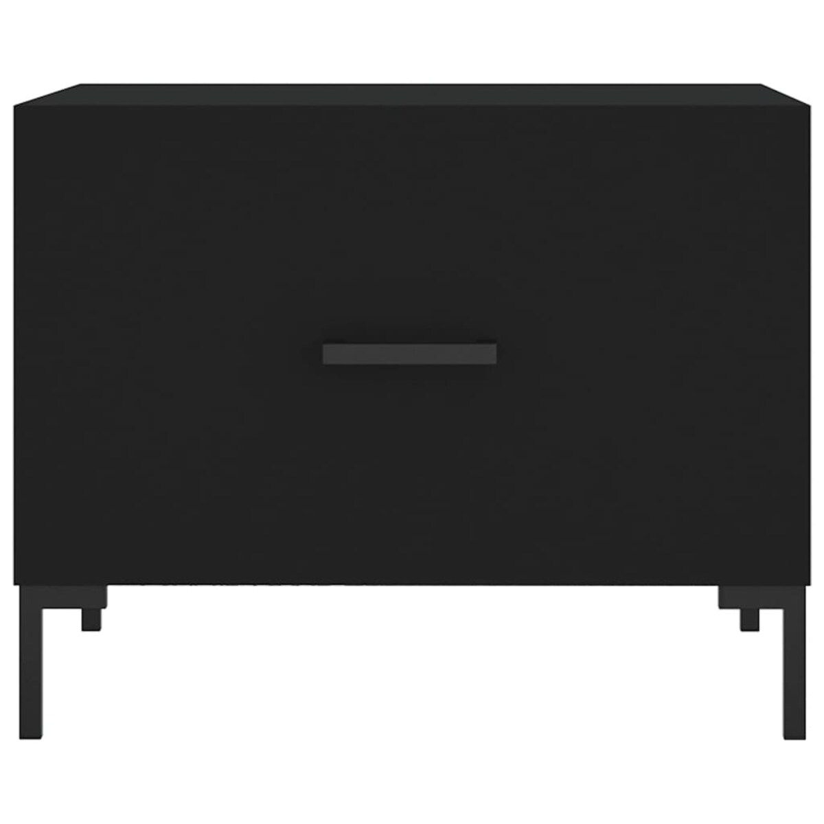 vidaXL Stolik kawowy, czarny, 50x50x40 cm, materiał drewnopochodny