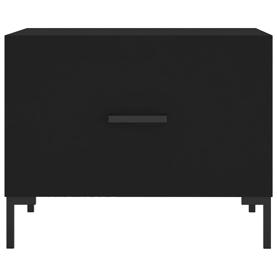 vidaXL Stolik kawowy, czarny, 50x50x40 cm, materiał drewnopochodny