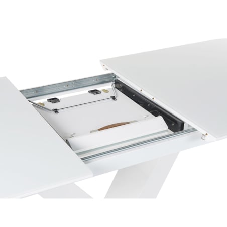 Stół do jadalni rozkładany 160/200 x 90 cm biały SALTUM