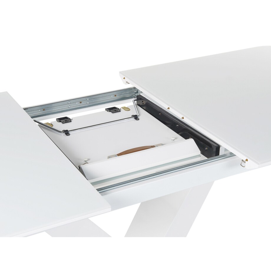 Stół do jadalni rozkładany 160/200 x 90 cm biały SALTUM