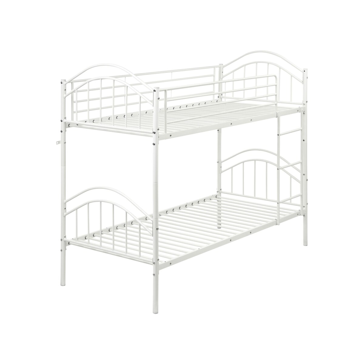 Łóżko piętrowe Metal CHARTRES 90 x 200 cm Biały
