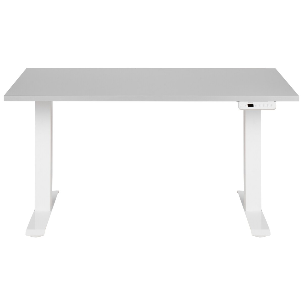 Biurko regulowane elektrycznie DESTINES Szary/ biały 120 cm 72 cm