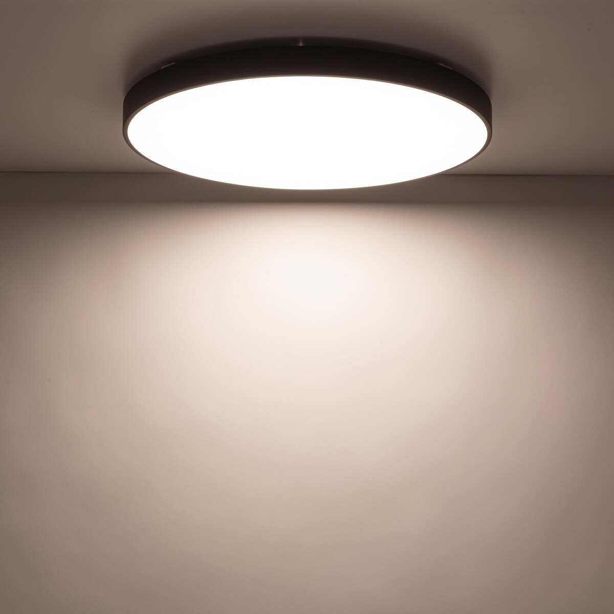 Lampa Sufitowa Łazienkowa Tk Lighting Velis Brązowy Plafon Led 60W Ip54 Zmienna Barwa, Ściemniany
