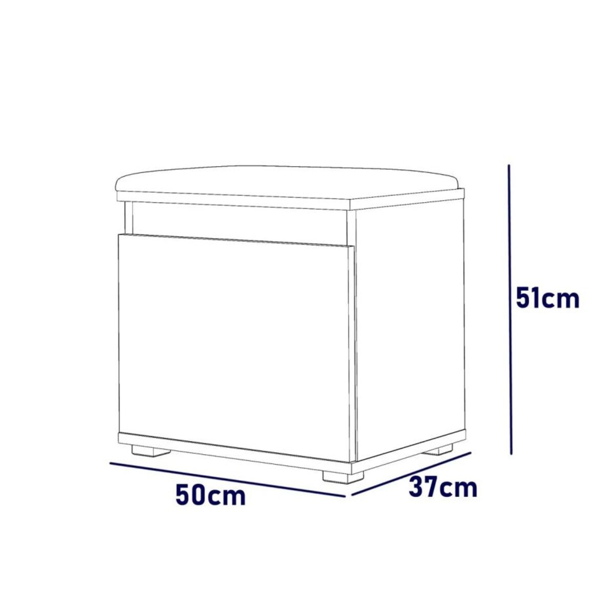Szafka na buty z siedziskiem SINGAPUR 50 dąb craft/zielona