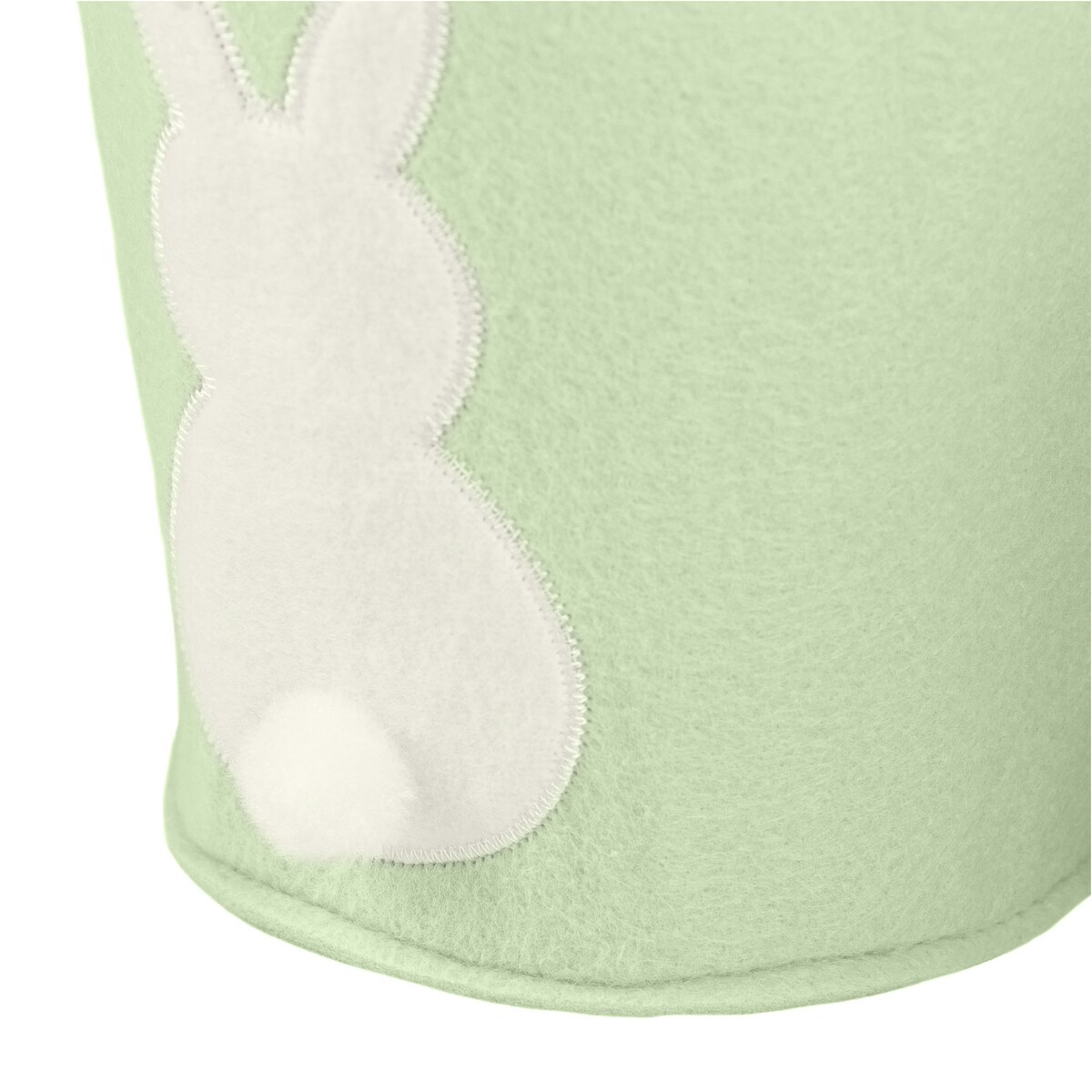 Koszyk Koszyczek Filcowy Wielkanocny Na Jajka Pisanki Dekoracja Ozdoba Z Zajączkiem Zielony