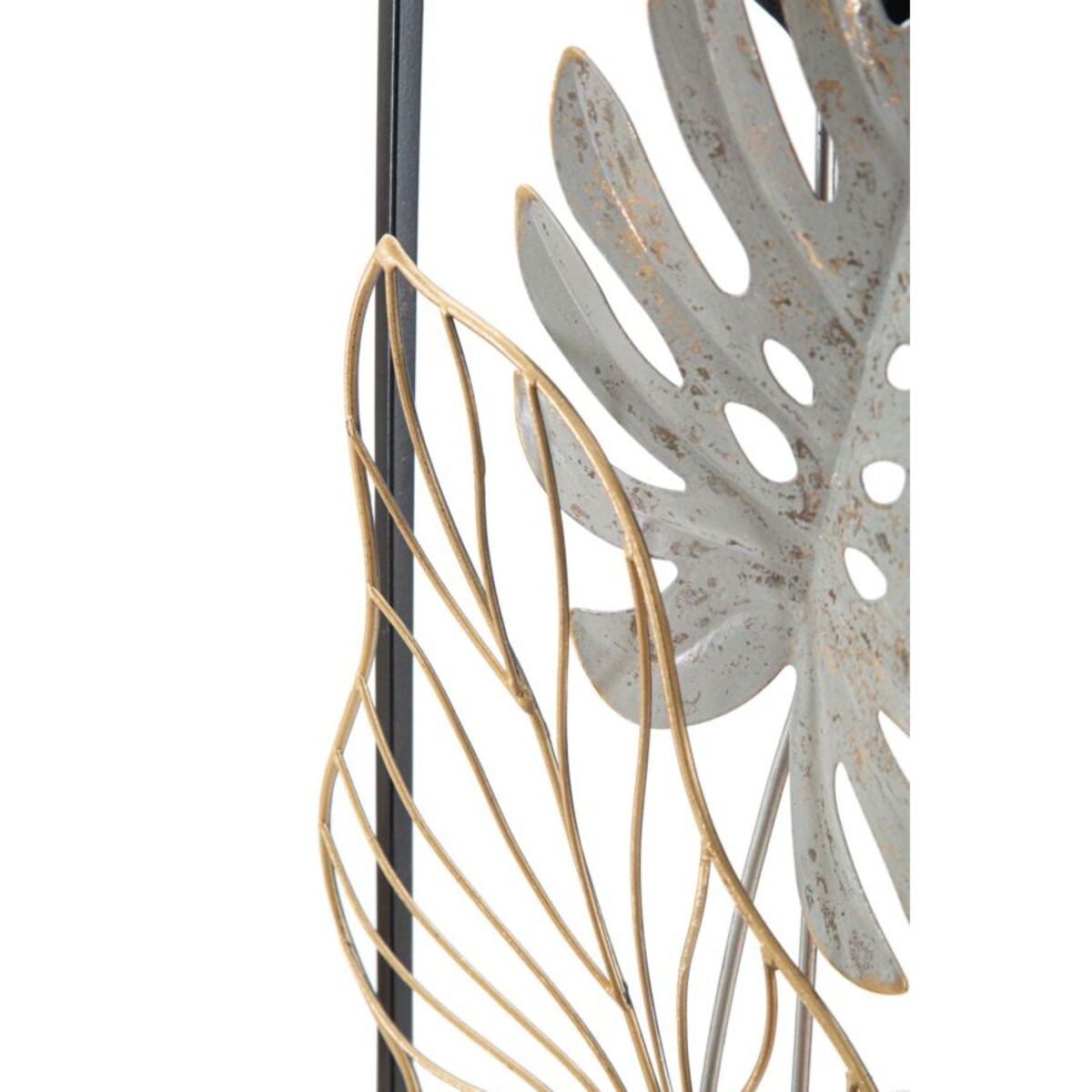 Panel ścienny metalowy PLAM, czarny, 28,5x74 cm