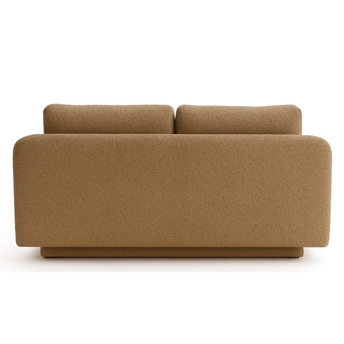 Kanapa Nowoczesna MAJA z funkcją spania w tkaninie boucle - ciemno beżowa